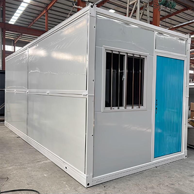 Casa de contenedor prefabricado de plegado portátil moderno